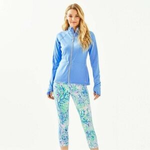 Lilly Pulitzer Blue Peri Kapri Striped Jacket